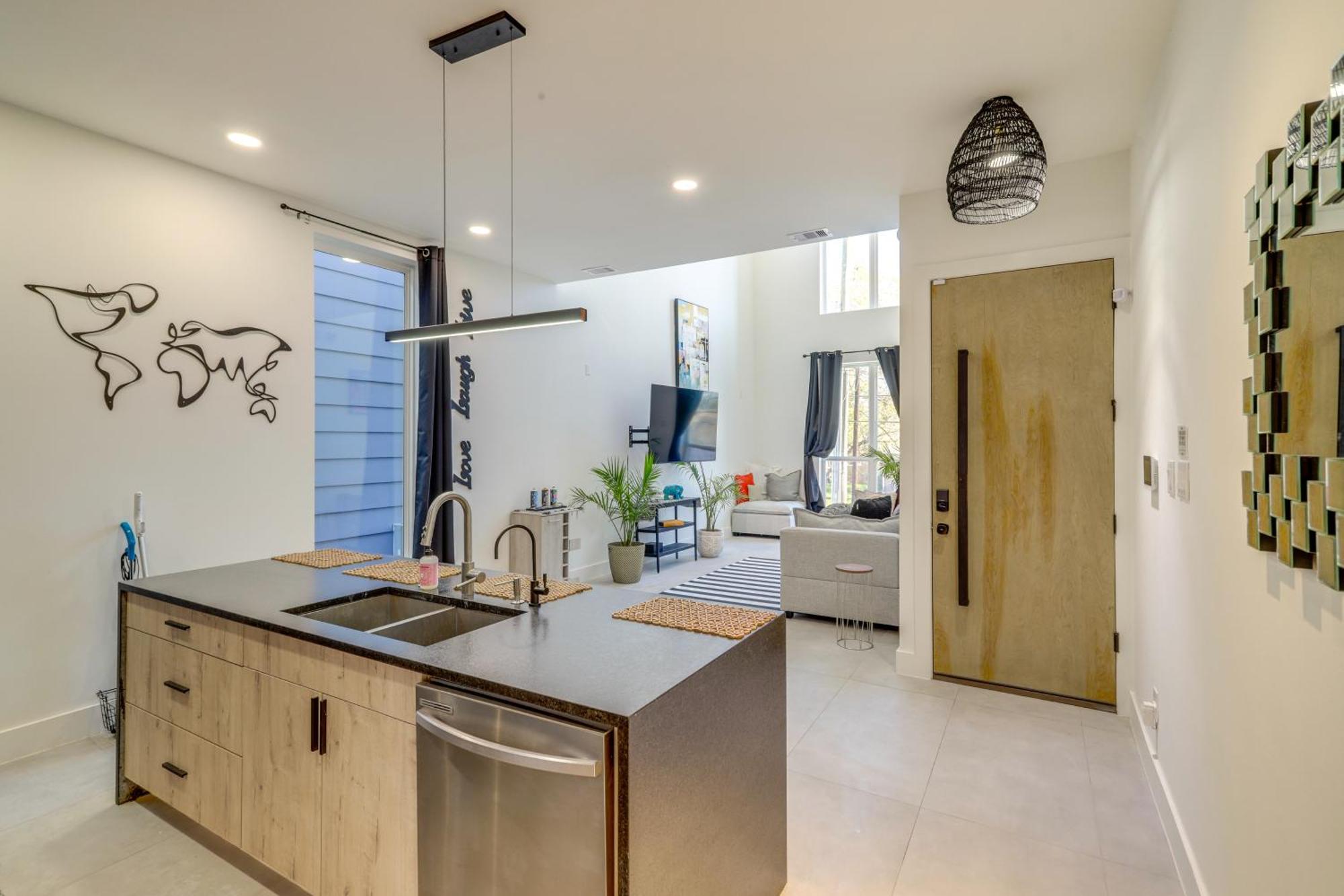 3 Mi To Dtwn Modern Townhome With Yard In Houston Luaran gambar
